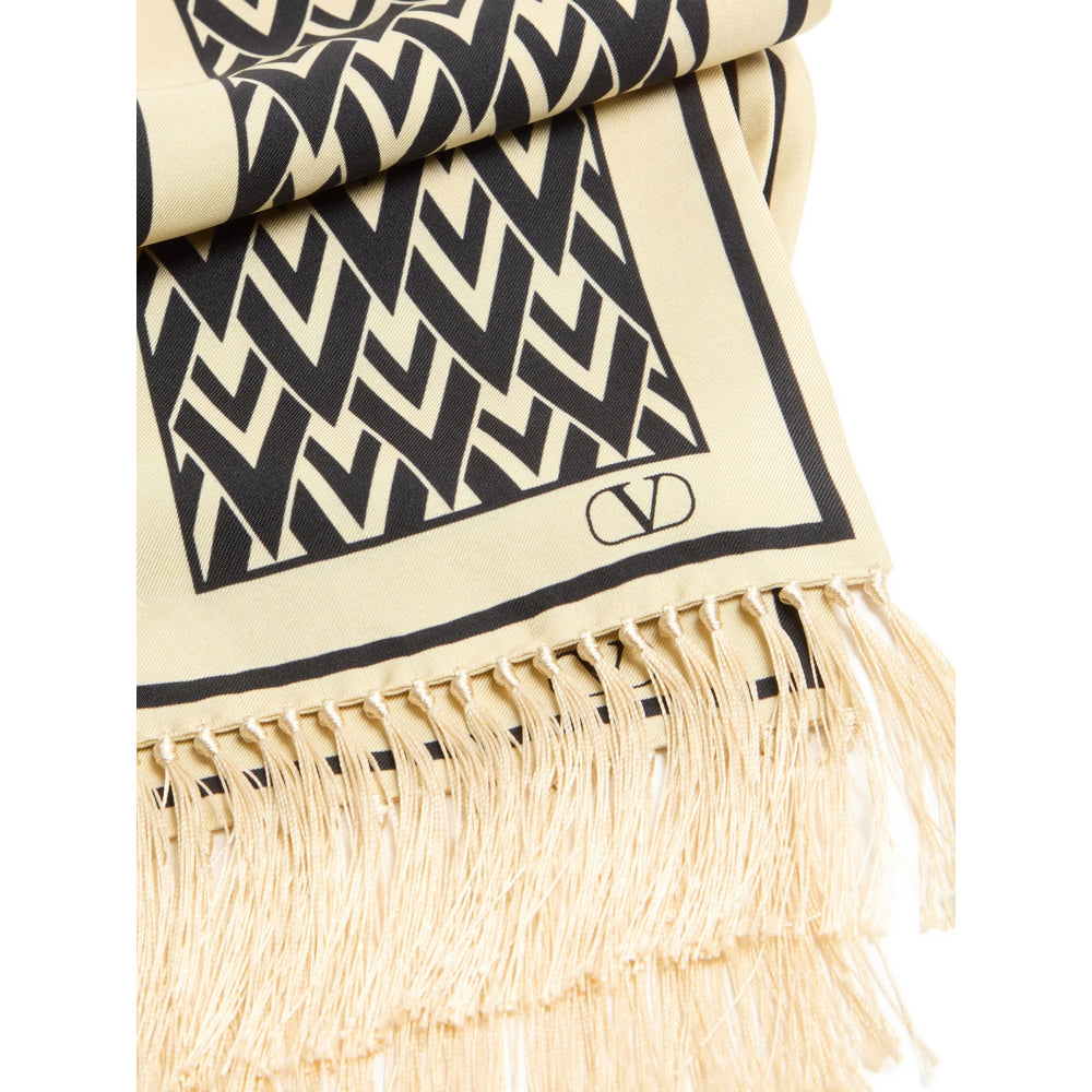 Valentino Garavani Scarves - Neutral, Black | 882ba629fd5f6ab5a9f97e58f7dffa650a9f01dc