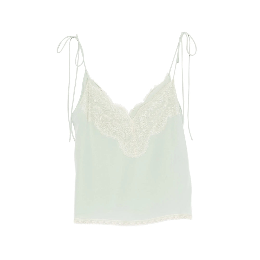 Valentino Tops - Green, White | 2534cf281b01bb8b629a48600d640db644436956