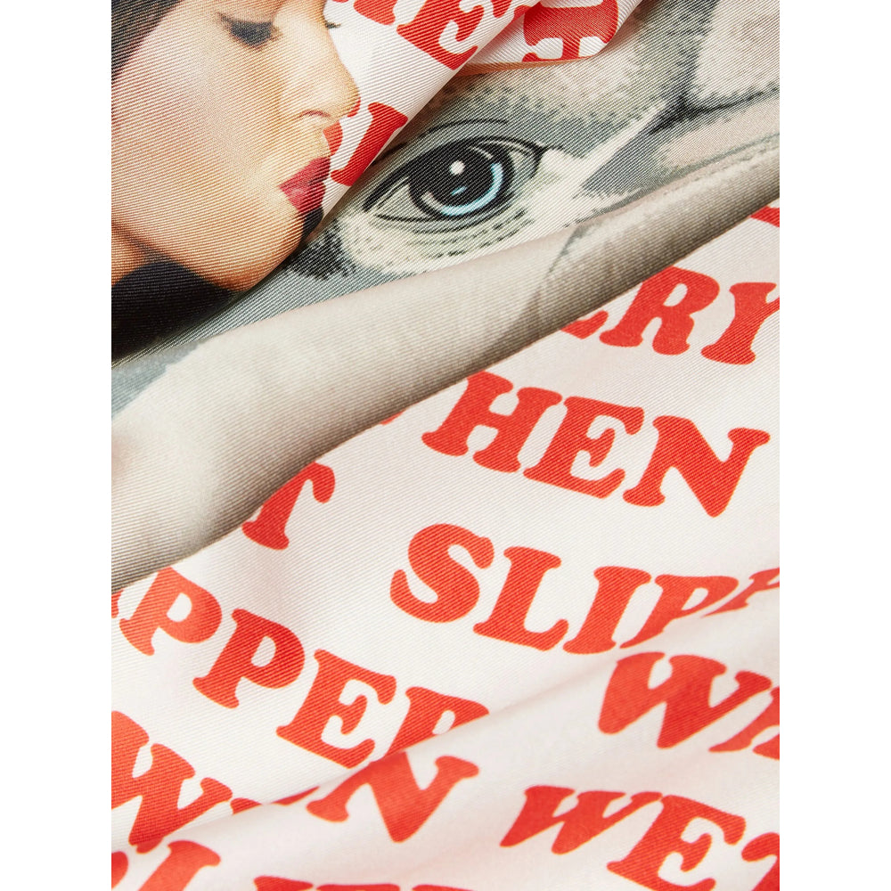 Stella Mccartney Scarves - Neutral, Red | 6de1d66799a552d172b563776d9f14538871d9d4