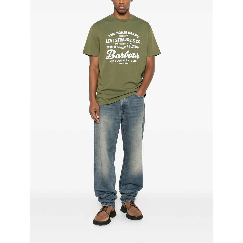 Barbour X Levi'S T Shirts - Green | 6b82389b8a14acc52896acfa5f0398466d8926b2