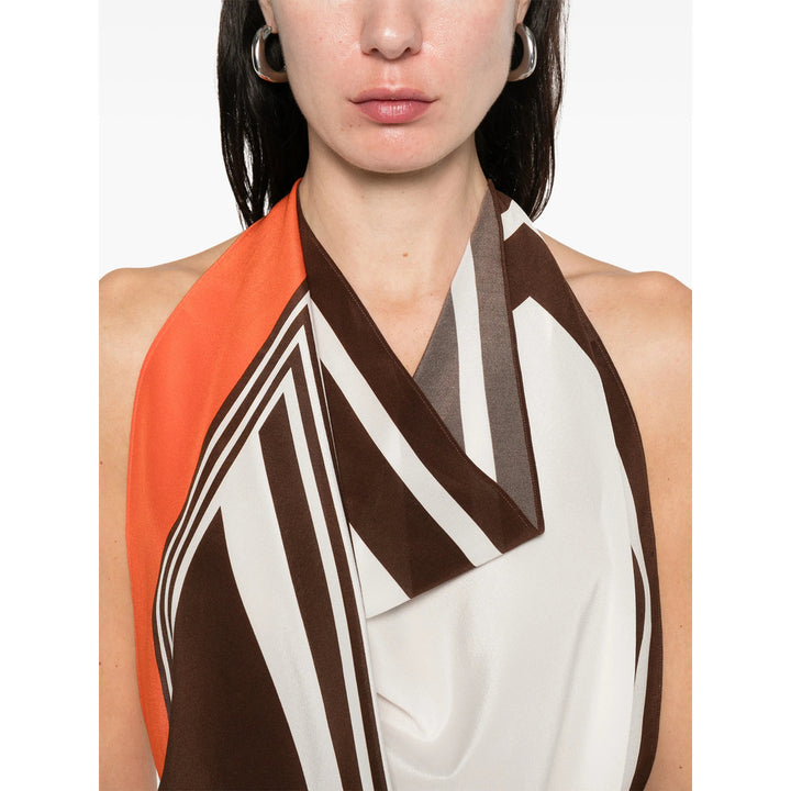 Sir. Scarves - Orange, Brown | 58d1c71e1a98bbc26a4cb1030192cf543decaa8d