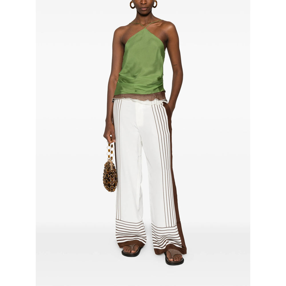 Sir. Pants - White, Brown | 636b4bdb7c72e692439a98363d943b2a9b011b7d