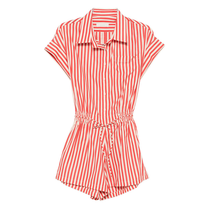 Faithfull The Brand Jumpsuits - Red, White | 45ea781e9f0fbfe07011d5cbe4c4b2eb5196cdbf