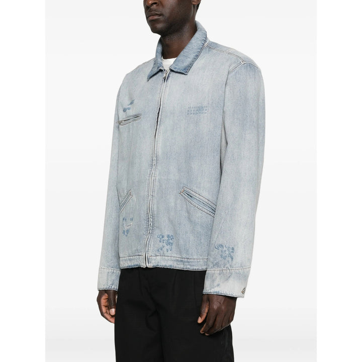 Mm6 Maison Margiela Outerwears - Blue | 0c418a3bbecf530b028c25de965fca810aed0a0b