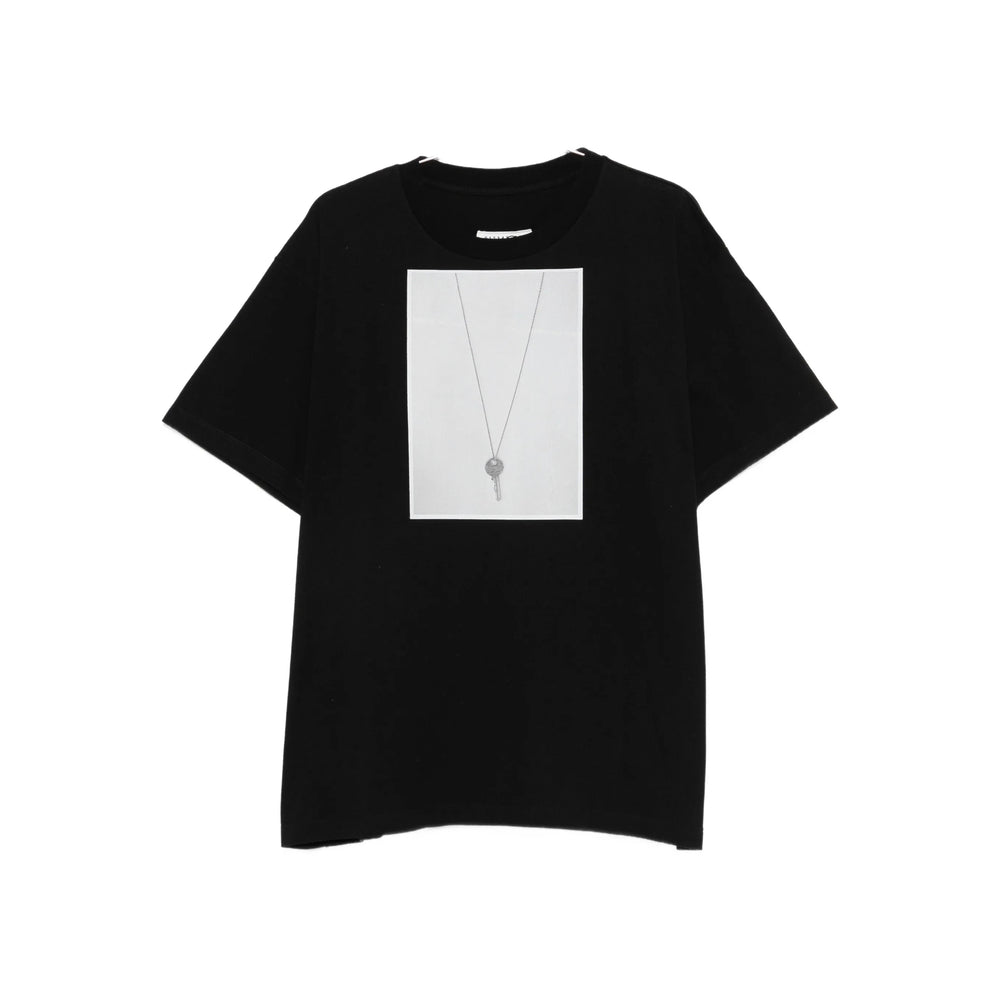 Mm6 Maison Margiela T Shirts - Black | 81b543d24ed2f623a0eef1209096b5b788e2eadd