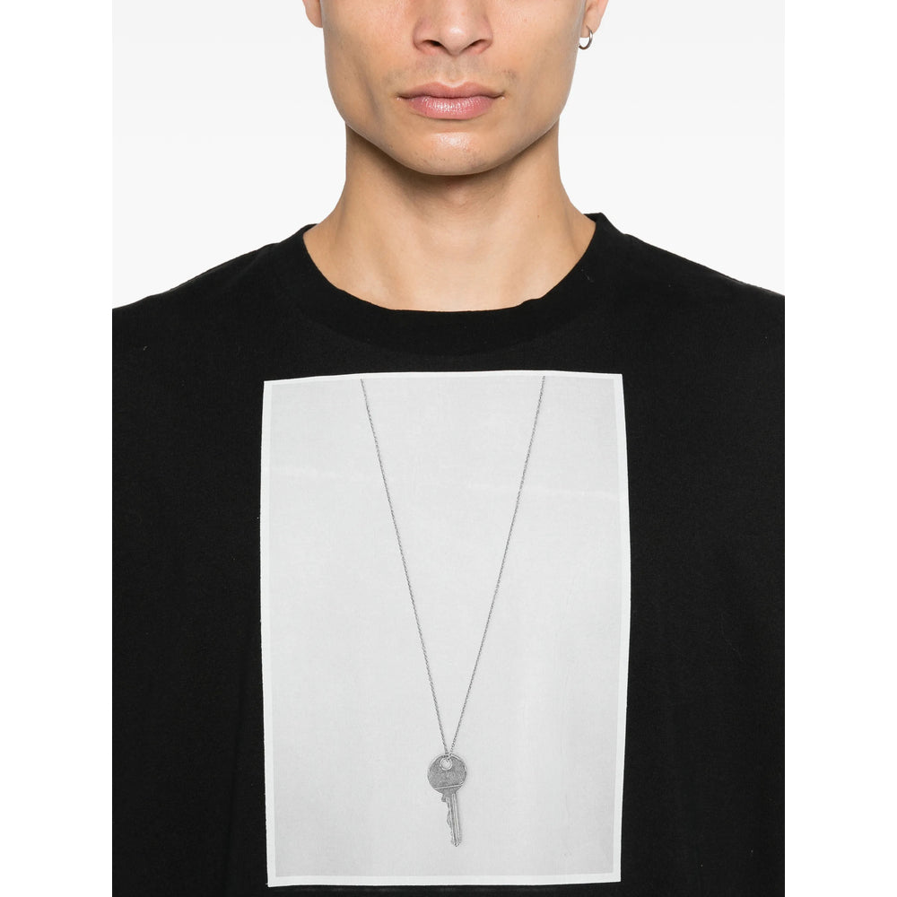 Mm6 Maison Margiela T Shirts - Black | 885f47e18f3d63c780796ac7fb2411b9a10be971