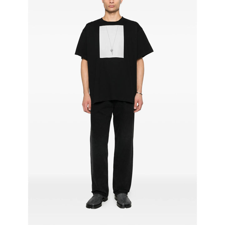 Mm6 Maison Margiela T Shirts - Black | 4d268b3a60ddd97b7afb6b3c2d56e2c59a61c294