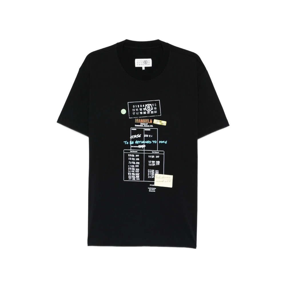 Mm6 Maison Margiela T Shirts - Black | faede5aade75a6929e3550bc7ec04429351208dd