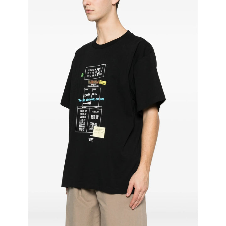 Mm6 Maison Margiela T Shirts - Black | faa42c64a575b86f51c550600e61bdcf1534ca43