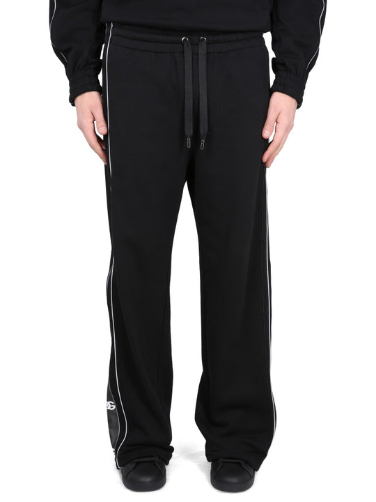 Jogging Pants With Logo Bands