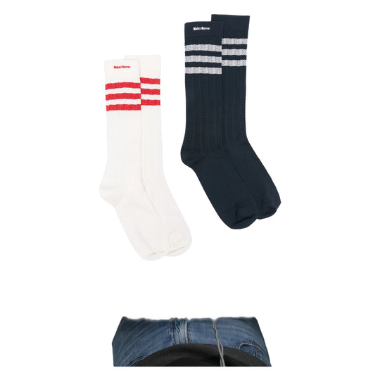 Socks White, Blue