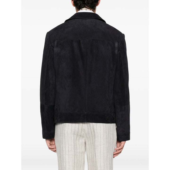 Brunello Cucinelli Leather Outerwears - Blue | 2a0cf7b2115b9505c3f592031420cdb44439ab38