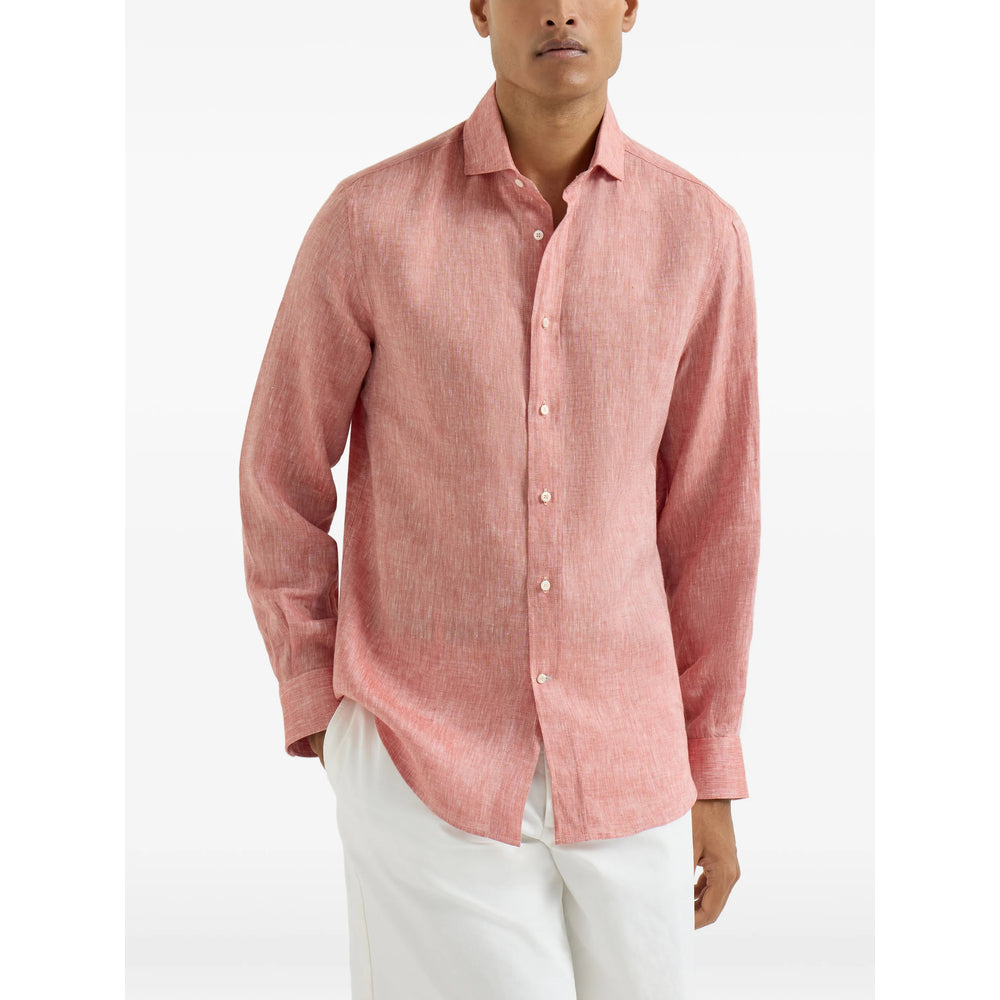 Brunello Cucinelli Shirts - Red | 1c7a107f881b9a121a5f03a3f5569ce182f48e20