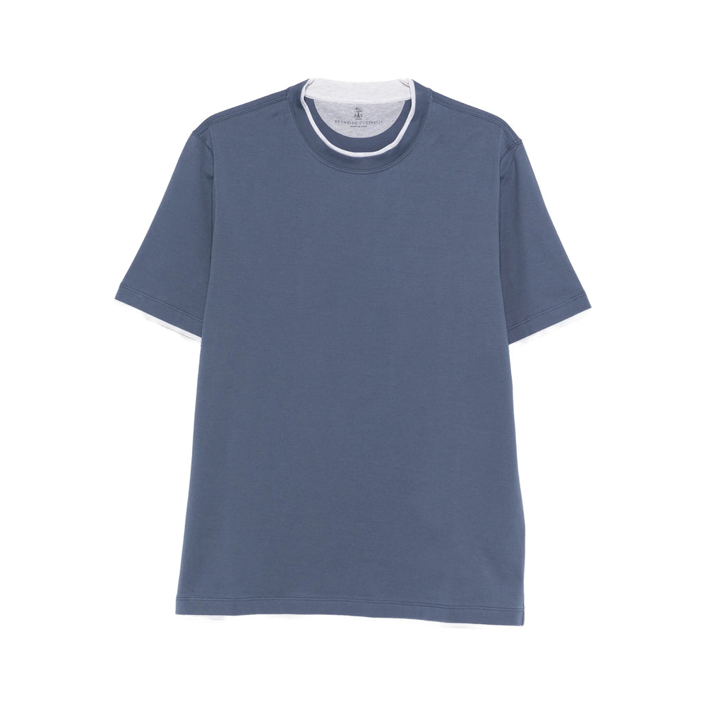 Brunello Cucinelli T Shirts - Blue | 363ae44b4954ef9f5fb700d873cfbdf3c2047fef