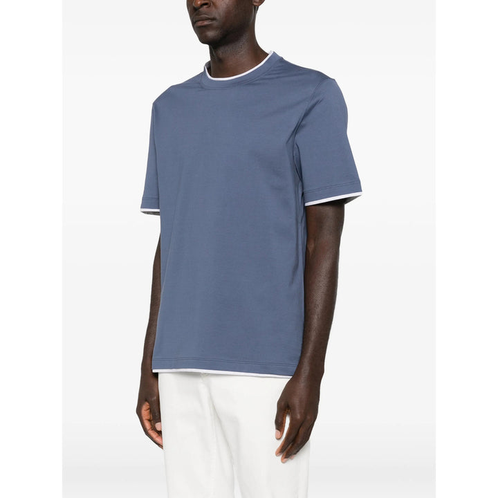 Brunello Cucinelli T Shirts - Blue | 7fd277596175381dd07a7e1fa10bc87bdfdd4e6e