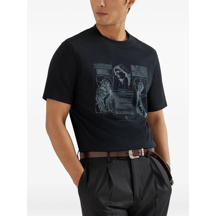 Brunello Cucinelli T Shirts - Black | f54546d5e406d26a6fa8070ba568cfce6a9b689c