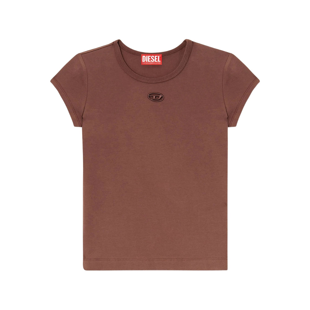Diesel T Shirts - Brown | 92020f5e58d54c0e734456d3bb957ac90fc35365