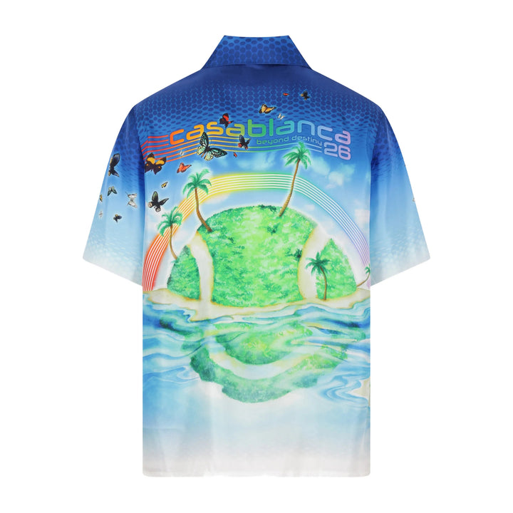 Casablanca Shirts - Blue, Green | 82e87fd89b9bc8da09dcb74cac581061d3c428db