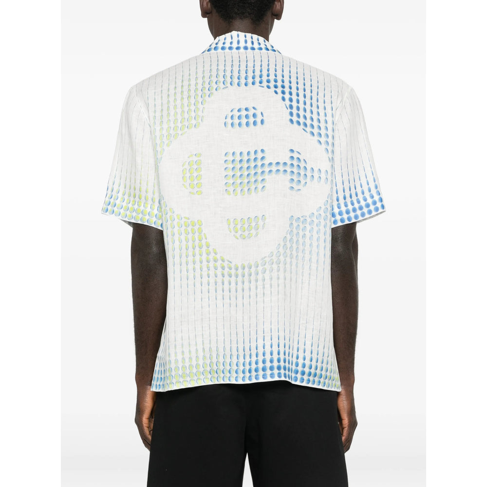 Casablanca Shirts - White, Blue | 4ebc770b04ac37555619b588f1fccc5ab17f5d97