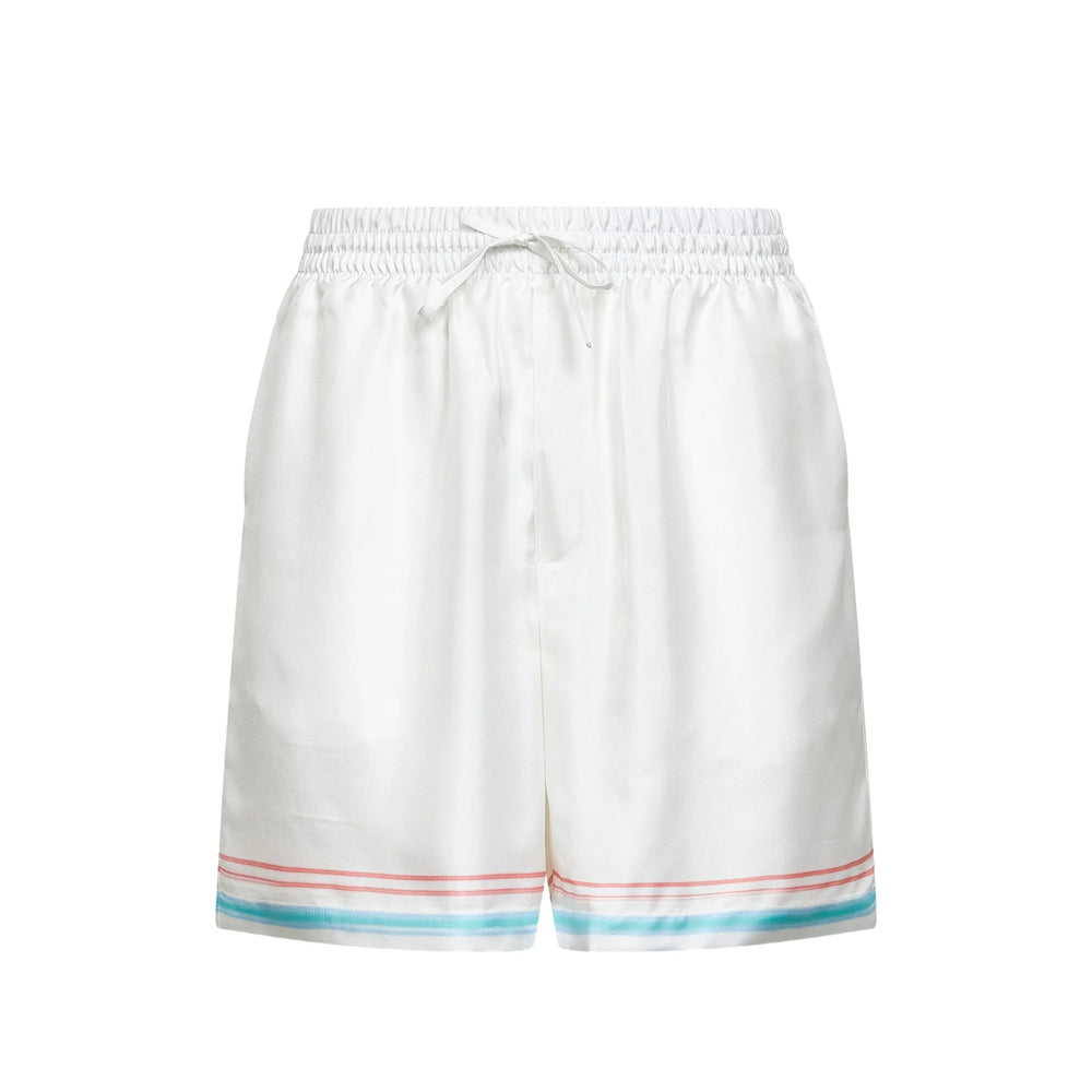 Casablanca Shorts - White | f9ace1d964e393b4c0a2df916b2fc3635419abb0