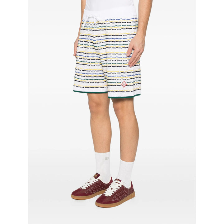 Casablanca Shorts - White, Yellow | 0a471704ee20bec8187da10e066ededb91f9a1ed