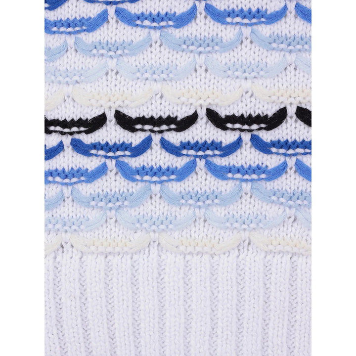 Casablanca Sweaters - White, Blue | 57372ac9b43eafd895510f17fbcd4d166631dfd9