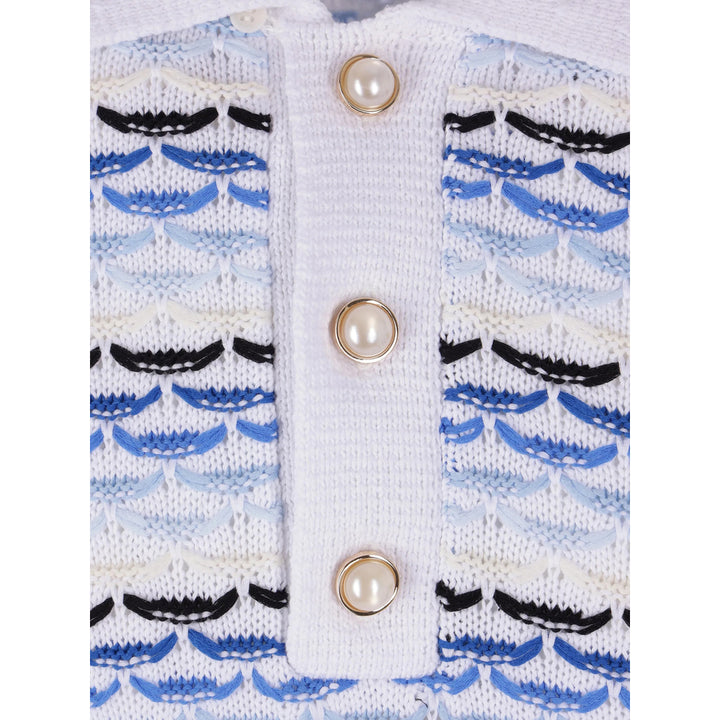 Casablanca Sweaters - White, Blue | 67d22219b0a32454207f4dea9b311ad09ed1d313