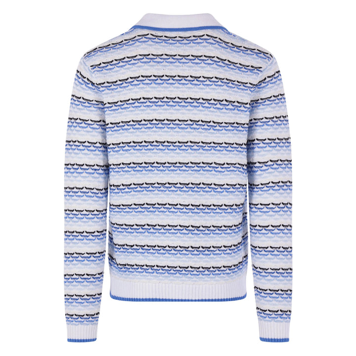 Casablanca Sweaters - White, Blue | 4d45deaab105212119d9c2b01b99116559c77b5b