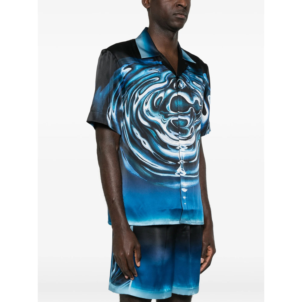 Casablanca Shirts - Blue, Black | ec02408203d80a29813bffeb6f0e8a8111e678fc