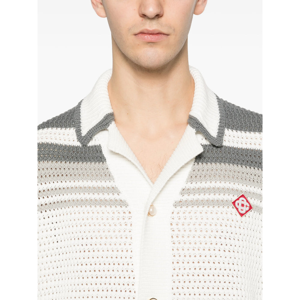 Casablanca Shirts - White, Gray | ac3df05b6f6d3a0c242ed1ce543fb4ec3e457491