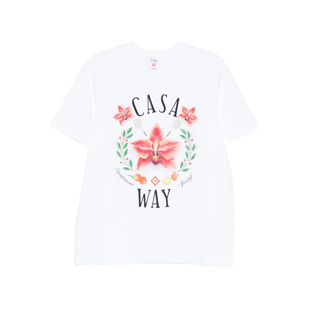 Casablanca T Shirts - White, Red | bb1662c2fffbda5b0bca040e51f6bda029d29390