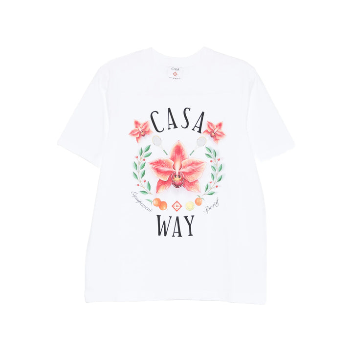 Casablanca T Shirts - White, Red | bb1662c2fffbda5b0bca040e51f6bda029d29390