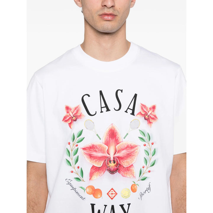 Casablanca T Shirts - White, Red | 729a02e6524baf83c5750cc862551e5a5541881a
