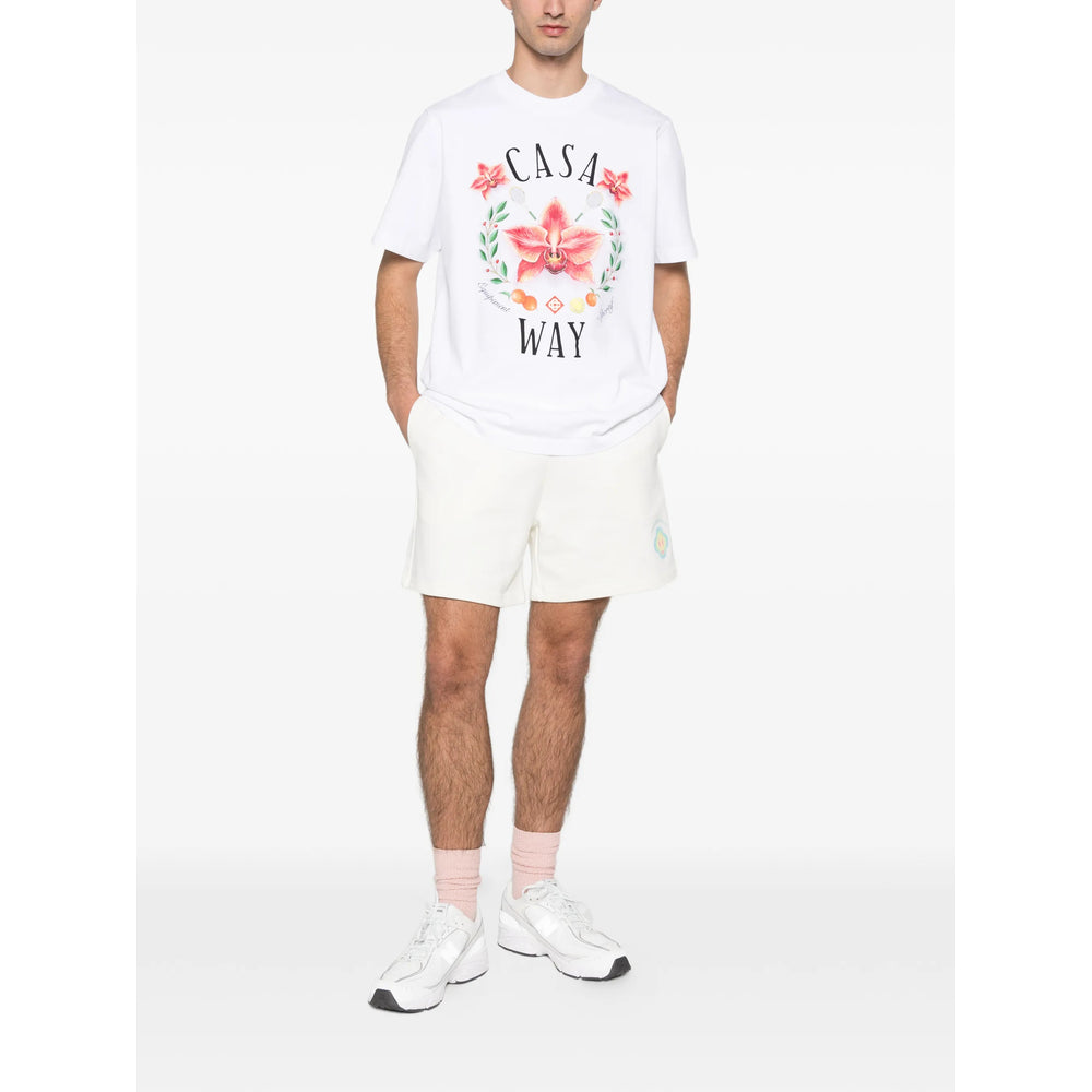 Casablanca T Shirts - White, Red | 841d1d87ce41da86218b2f64afa7b78715c8eb66