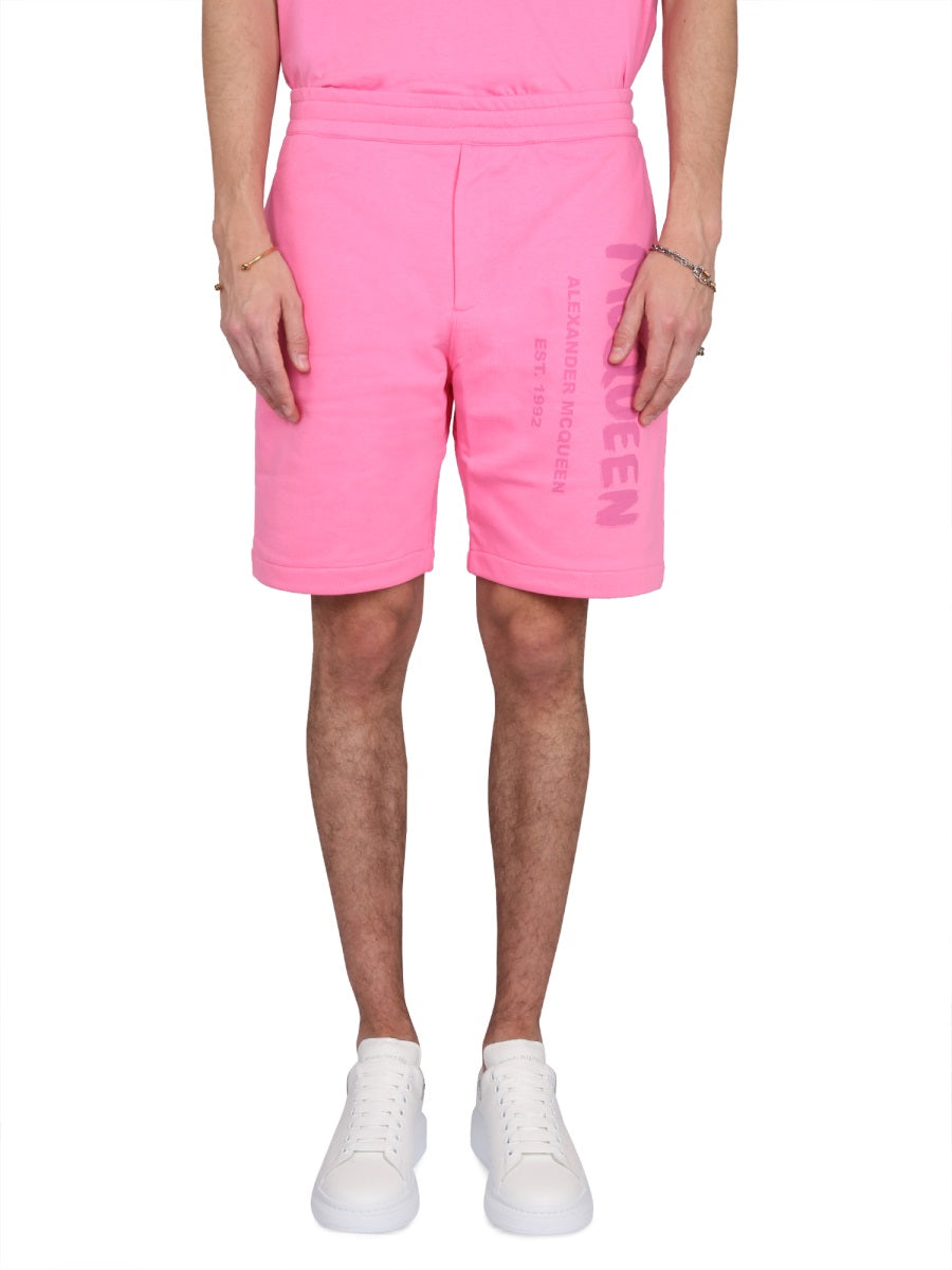 Alexander McQueen Shorts - Fuchsia | Wanan Luxury