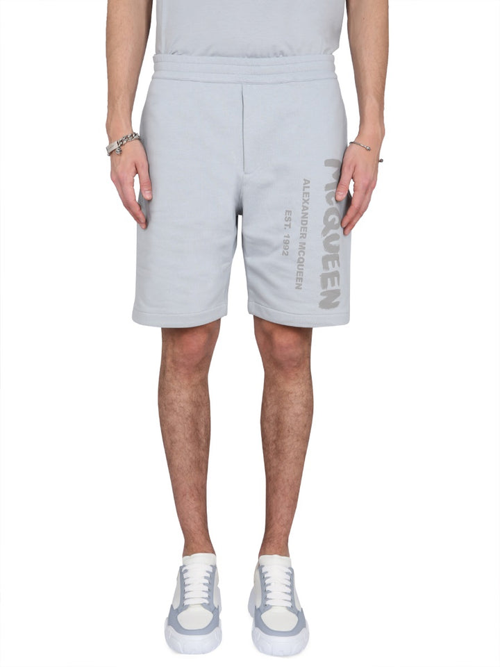 Alexander McQueen Shorts - Light Blue | Wanan Luxury