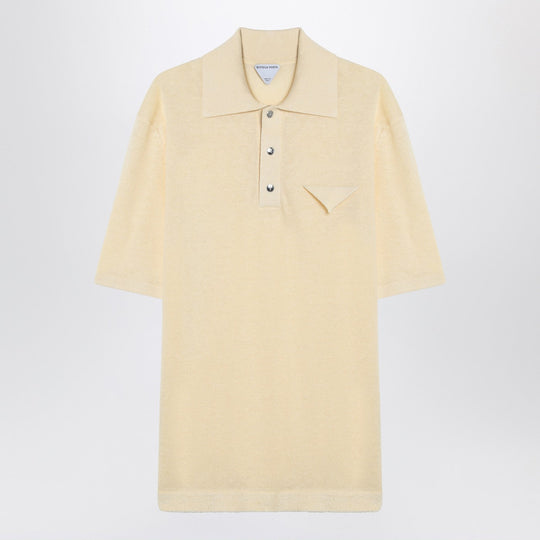 Yellow Polo Shirt In Light Linen