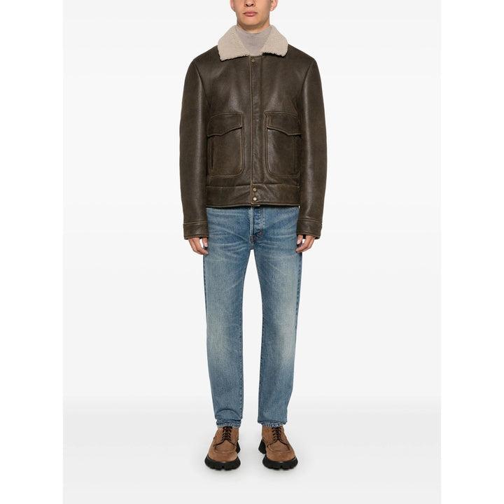 Salvatore Santoro Leather Outerwears - Brown | d4266c32fa2e5932c3ff076868907c9bf9ed04ae