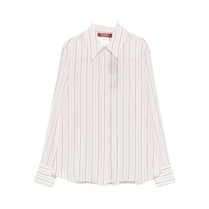 Max Mara Studio Shirts - White, Pink | 76528be850624e6f8a9d982988174c99e0530607