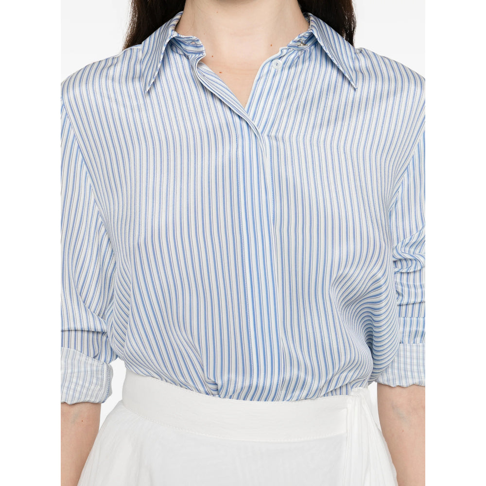 Max Mara Studio Shirts - White, Blue | bb4966a5f55238c8357e280cb905f7e0b9954278