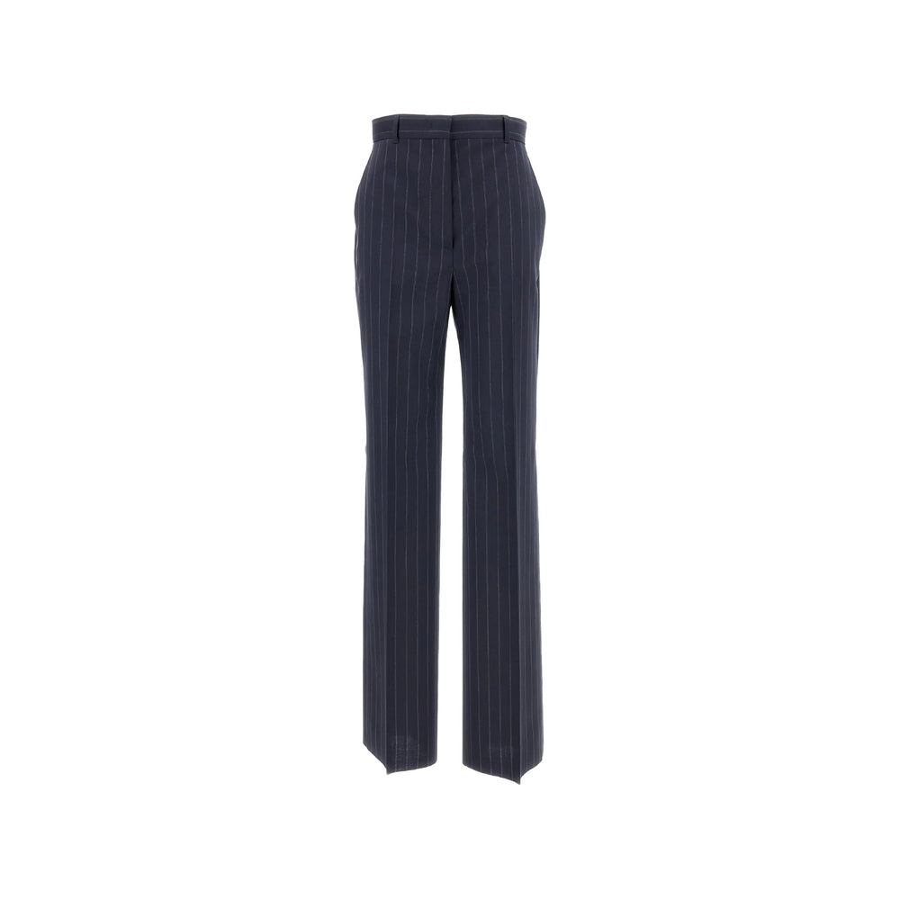 Max Mara Studio Pants - Blue, White | 83cb986590a75c26b94e4a79cecdf2d859b86a14
