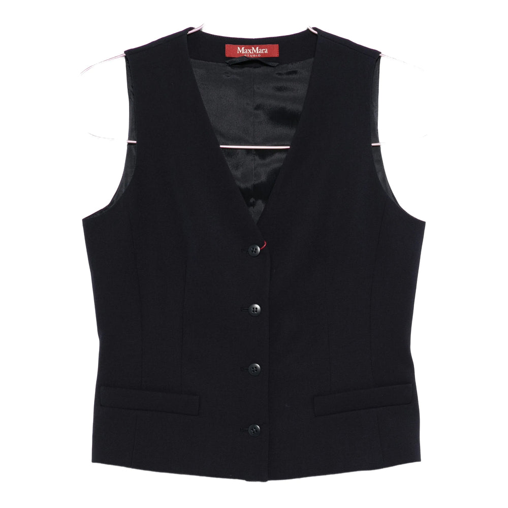 Max Mara Studio Waistcoats - Blue | 33d7dea0c2ea8fada5fd94540e59a117ca9081a9