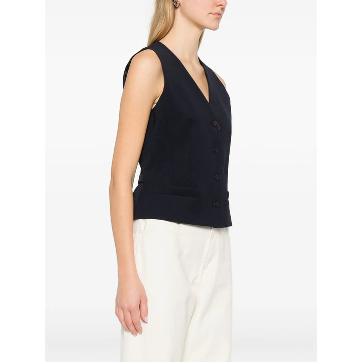 Max Mara Studio Waistcoats - Blue | 5d37f5fa004e3fb4d9090ae7695dc3f2103d6e0d