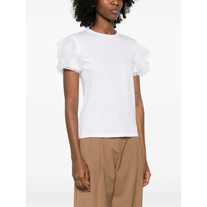 Max Mara Studio T Shirts - White | b182f27f96b8c4268b45fe75298f71bfa80fd71d