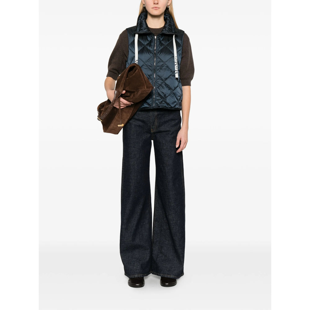 Max Mara The Cube Waistcoats - Blue | d3132ac69491eefa5ccb57c2f3bdf45cbe7ae562