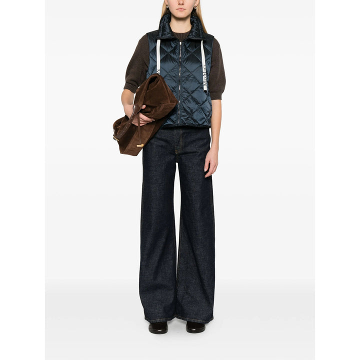 Max Mara The Cube Waistcoats - Blue | d3132ac69491eefa5ccb57c2f3bdf45cbe7ae562