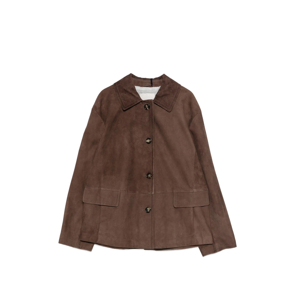 S Max Mara Leather Outerwears - Brown | b293ad1d736641b2933a2865274f039c99f842da