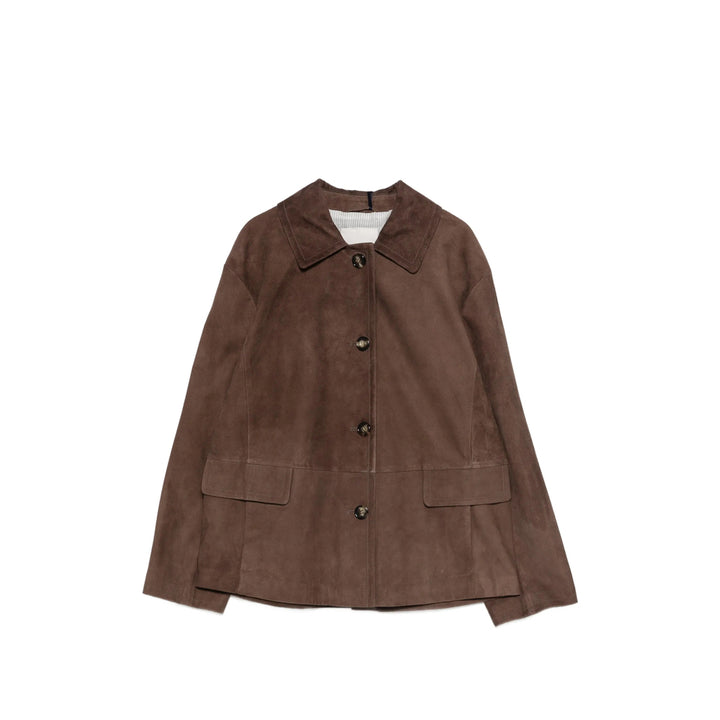 S Max Mara Leather Outerwears - Brown | b293ad1d736641b2933a2865274f039c99f842da