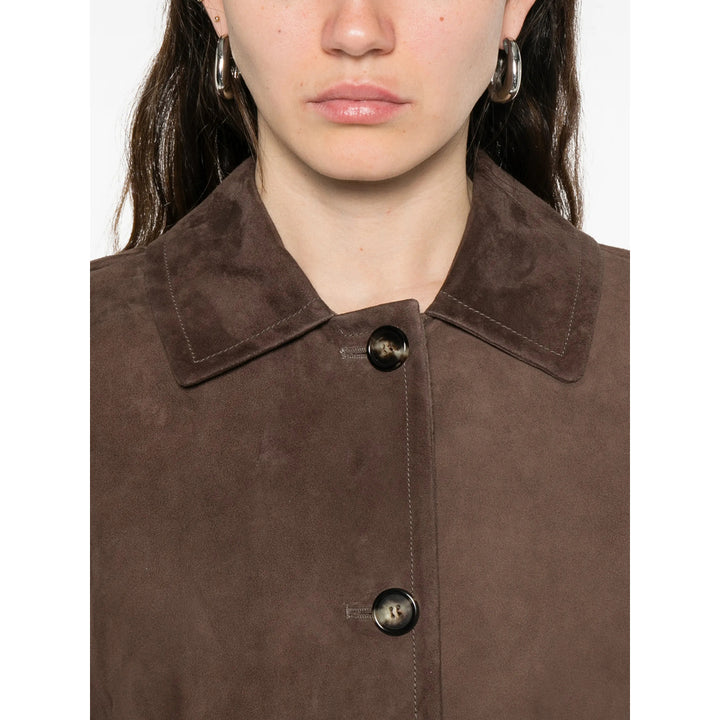 S Max Mara Leather Outerwears - Brown | 1a683f6d1d422d25879958ef8b413d863020e51d