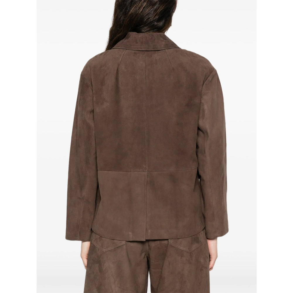 S Max Mara Leather Outerwears - Brown | f6cb4b42856feafad3443f5693d103f3bef44561